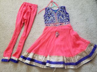 7,8 years old Girl Indian dress