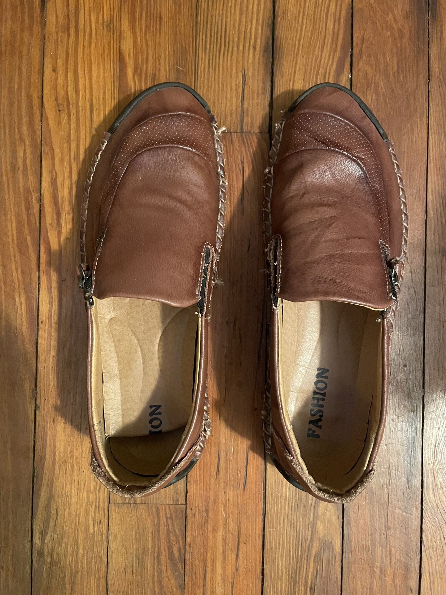 Brown Fashion Loafers Size 44