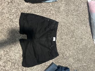 black jean shorts wonens