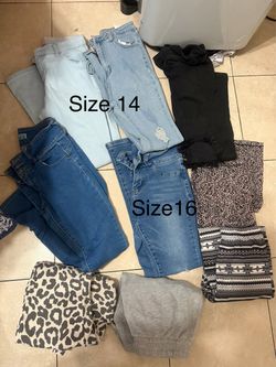 Girls youth jeans size 14 and up