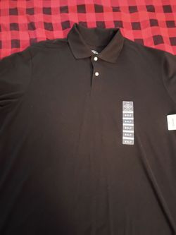 Big & Tall Black Polo Shirt 2XLT