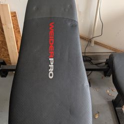 Weider Pro 395 Olympic Bench - 255 lbs (included)