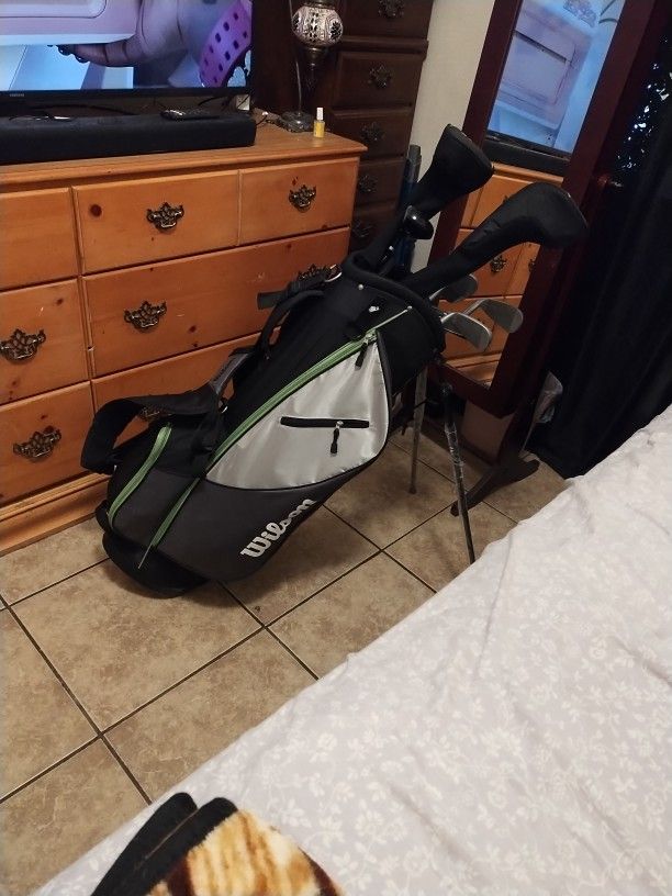 Golf Bag & Golf Clubs 