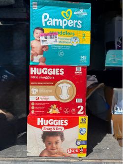 Size two diapers