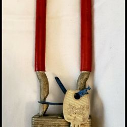 Vintage Bike Lock With Keys, C00l Retro Red $25