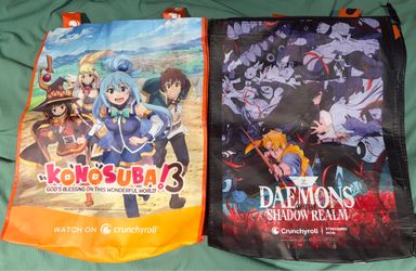 Anime Expo 2026 + 2025 Crunchyroll Large Tote Bags