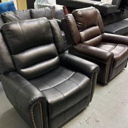Leather Couch Recliner For Men Sofa