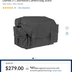 Domke J-1 Journalist Camera Bag, Black