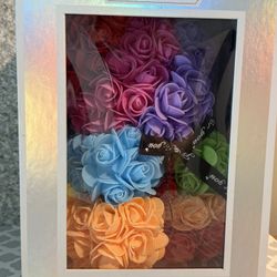 Rainbow Fake Bear Rose