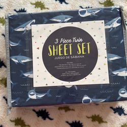Twin Size Bed Sheets Shark Design