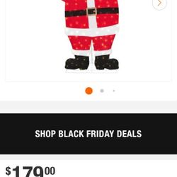 Home Accents Holiday
8 ft. Yuletide Lane Giant-Sized LED Santa with Candy Cane Holiday Yard Decoration Y12