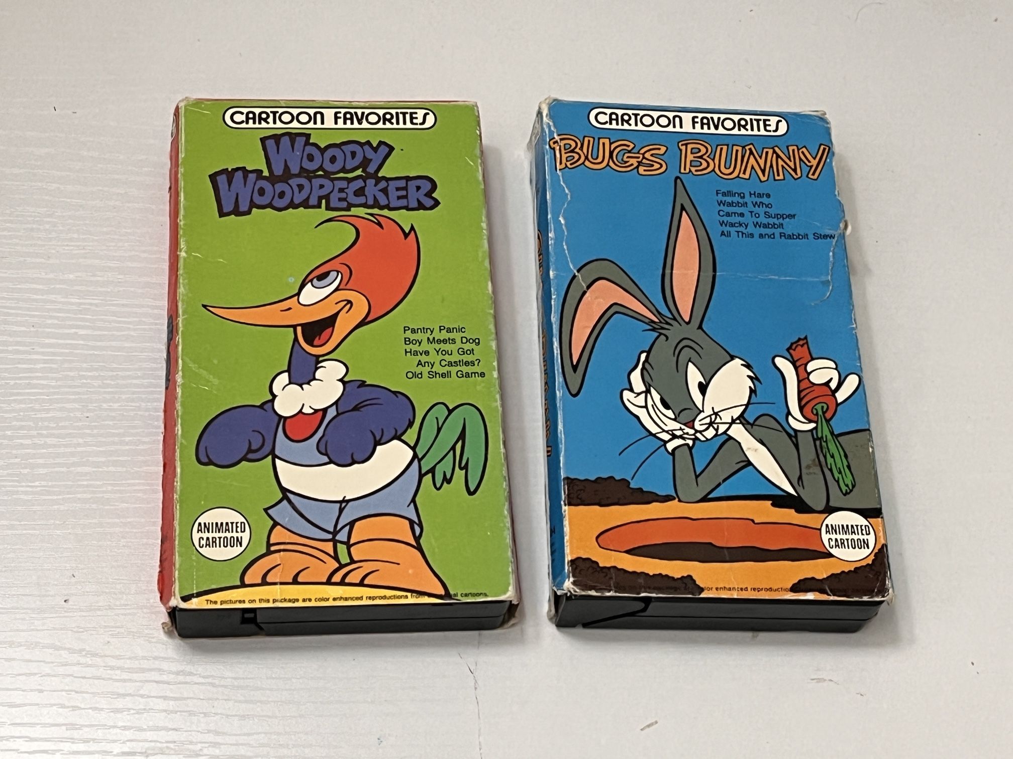 Cartoon Favorites VHS Woody Woodpecker & Bugs Bunny