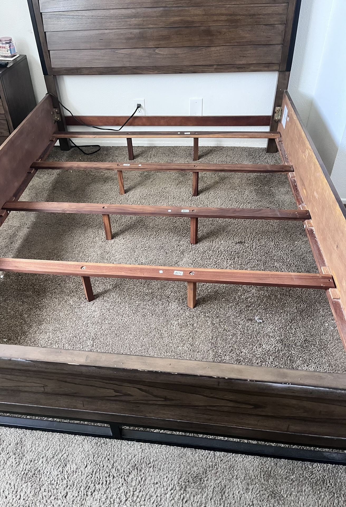 Bed frame nightstand