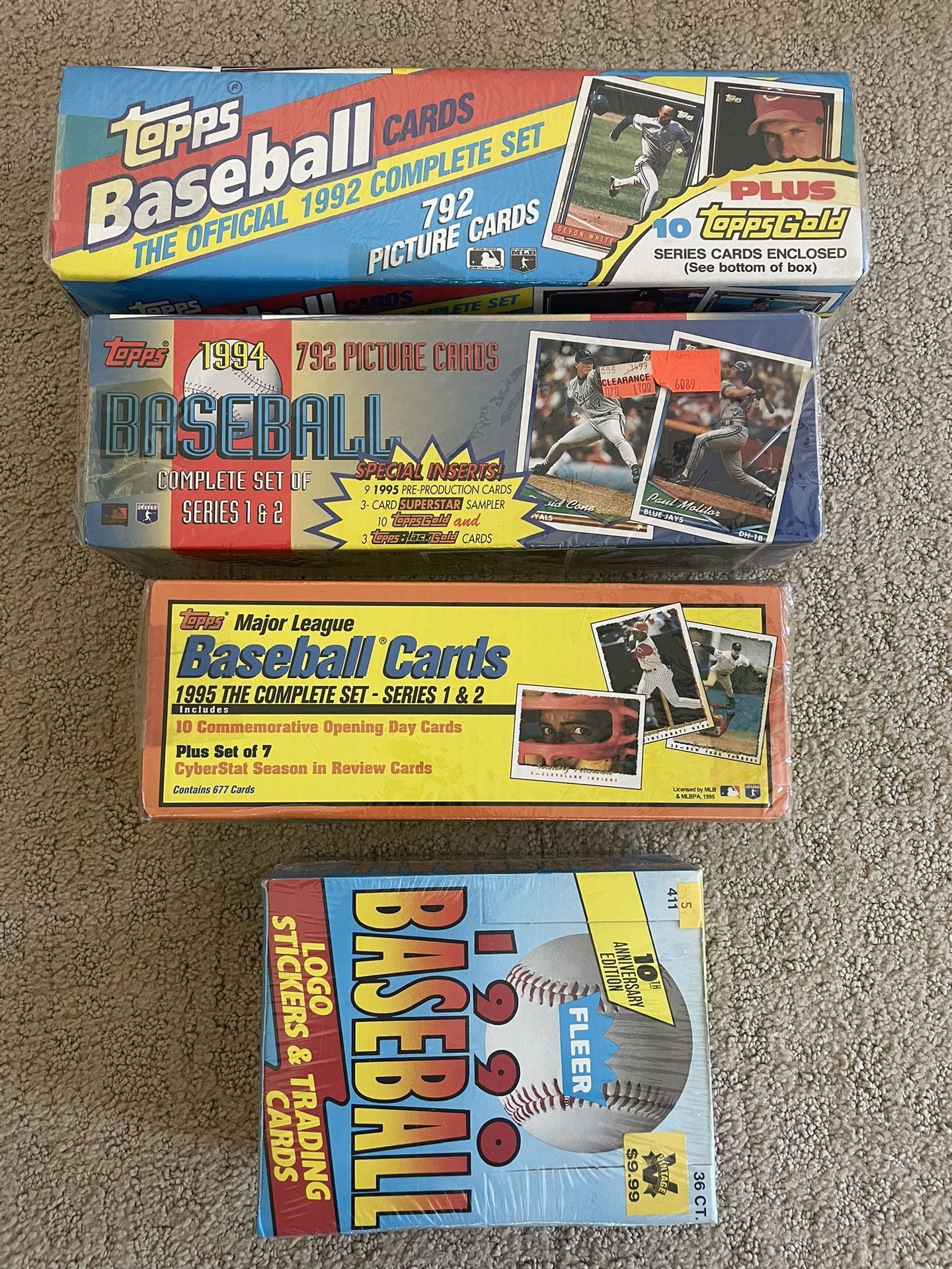 Factory Sealed Baseball Card Sets