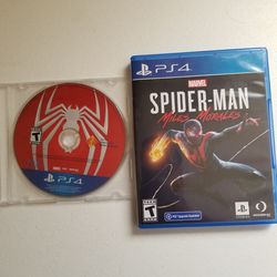PS4 Marvel Spiderman  + Marvel Spider-Man Miles Morales  PlayStation 4  Used Excellent Condition !!!