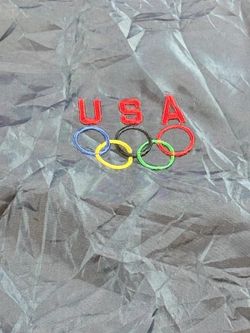 Vintage USA Olympic Rings Windbreaker Jacket XXL Team USA Full Zip 1602