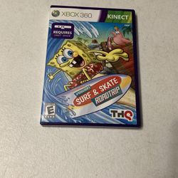 Xbox 360 Spongebob Surf and Skate Roadtrip Game 