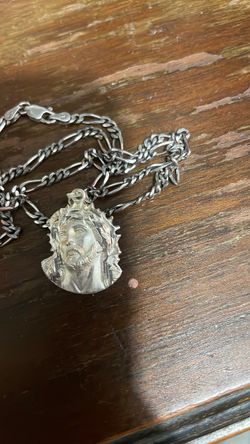 Silver Jesus pendant