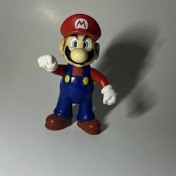 MARIO Vintage 2002 Nintendo Super Mario Bros 4" Mario Poseable Action Figure