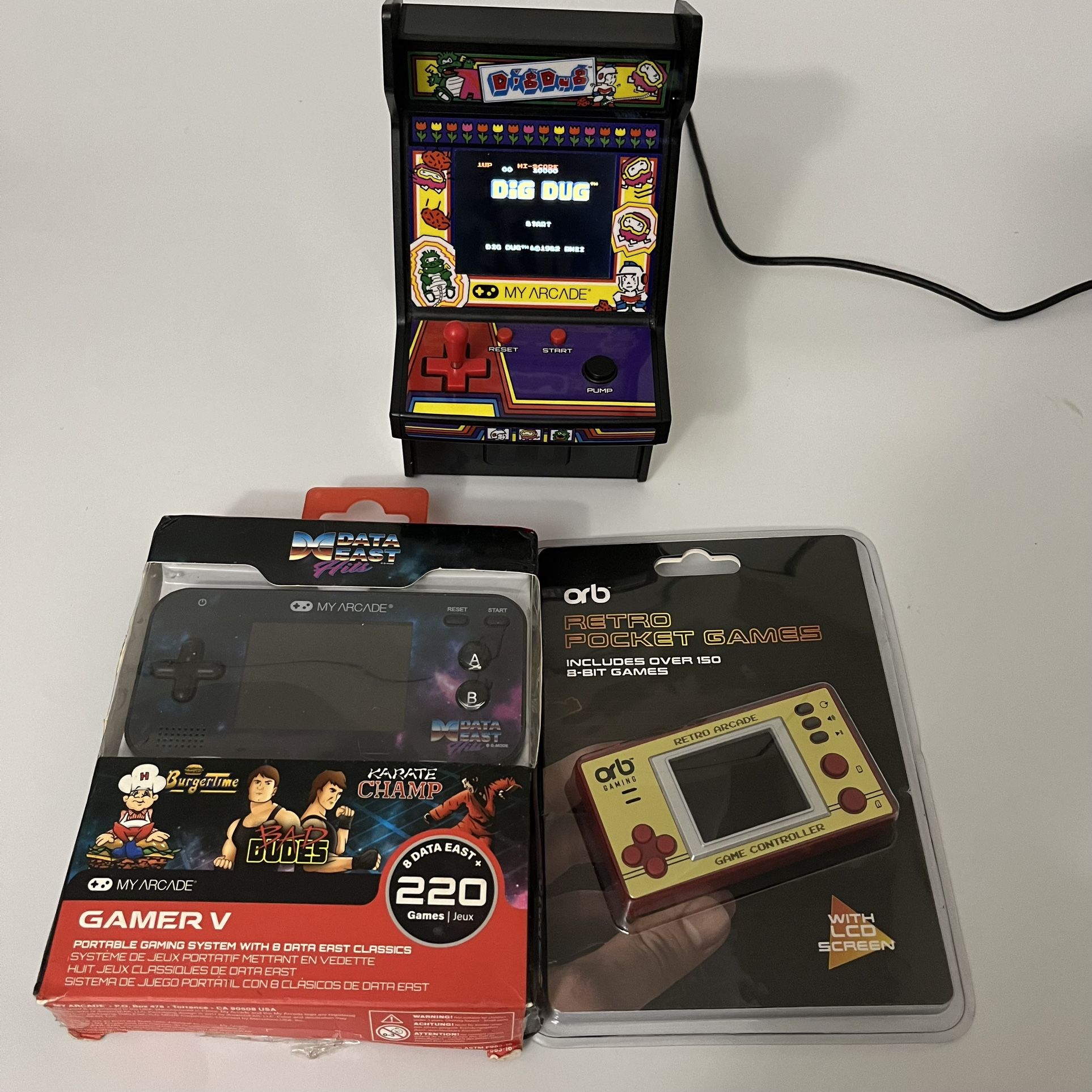 3 Mini My Arcade LCD Portable video Games