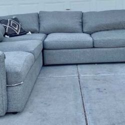 FIT ANY ROOM BRAND NEW GREY SECTIONAL SAME DAY DELIVERY 