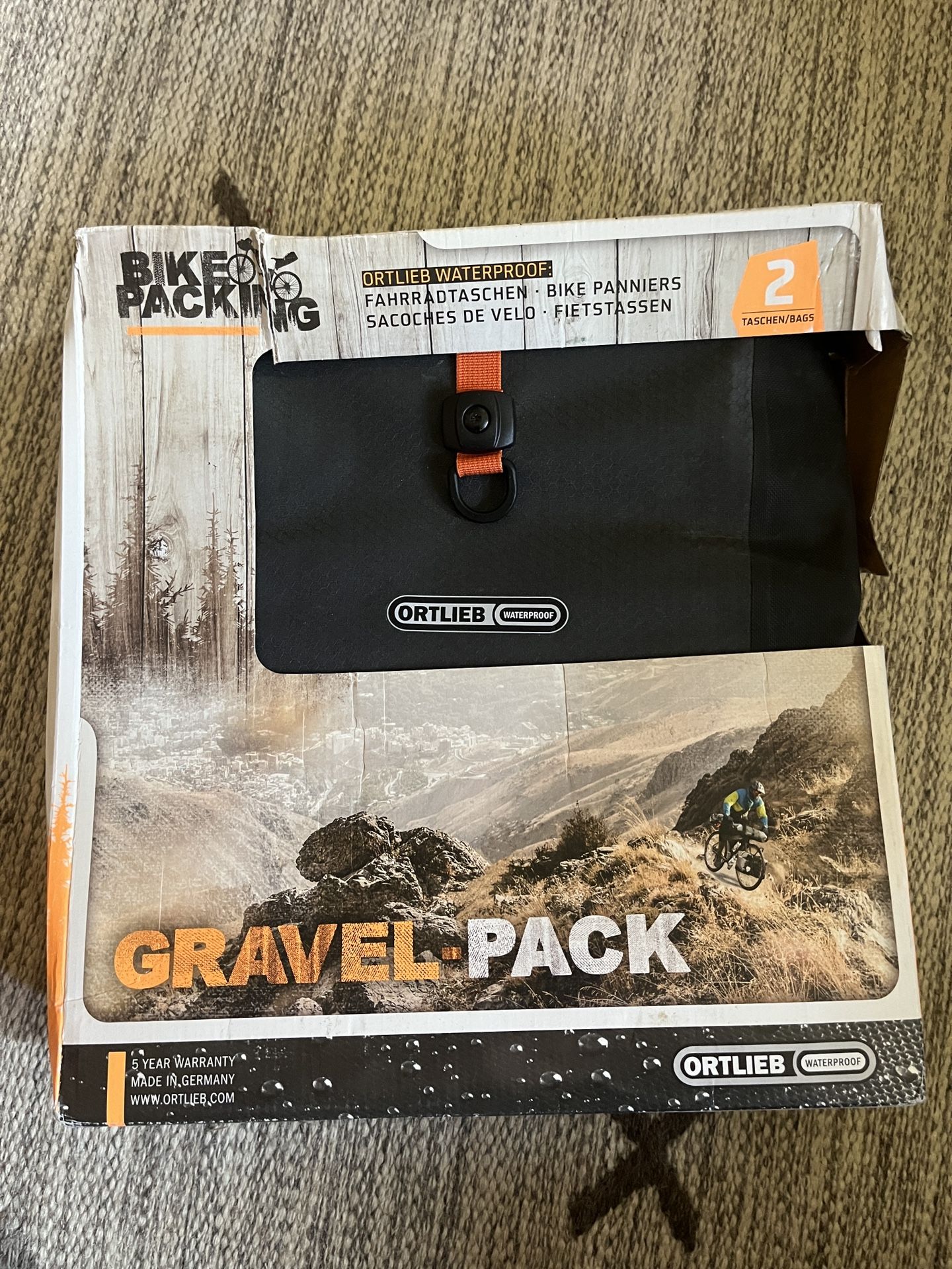 Brand New! Ortlieb Gravel Pack Waterproof Paniers - Pack Of 2
