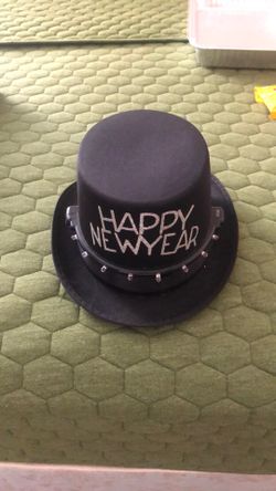 Hat / HAPPY NEW YEAR HAT/ Black