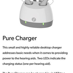 Rechargeable Hearing Aids – Signia Pure C&G 1AX – Excellent Condition