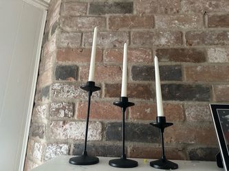 Candle sticks with candles