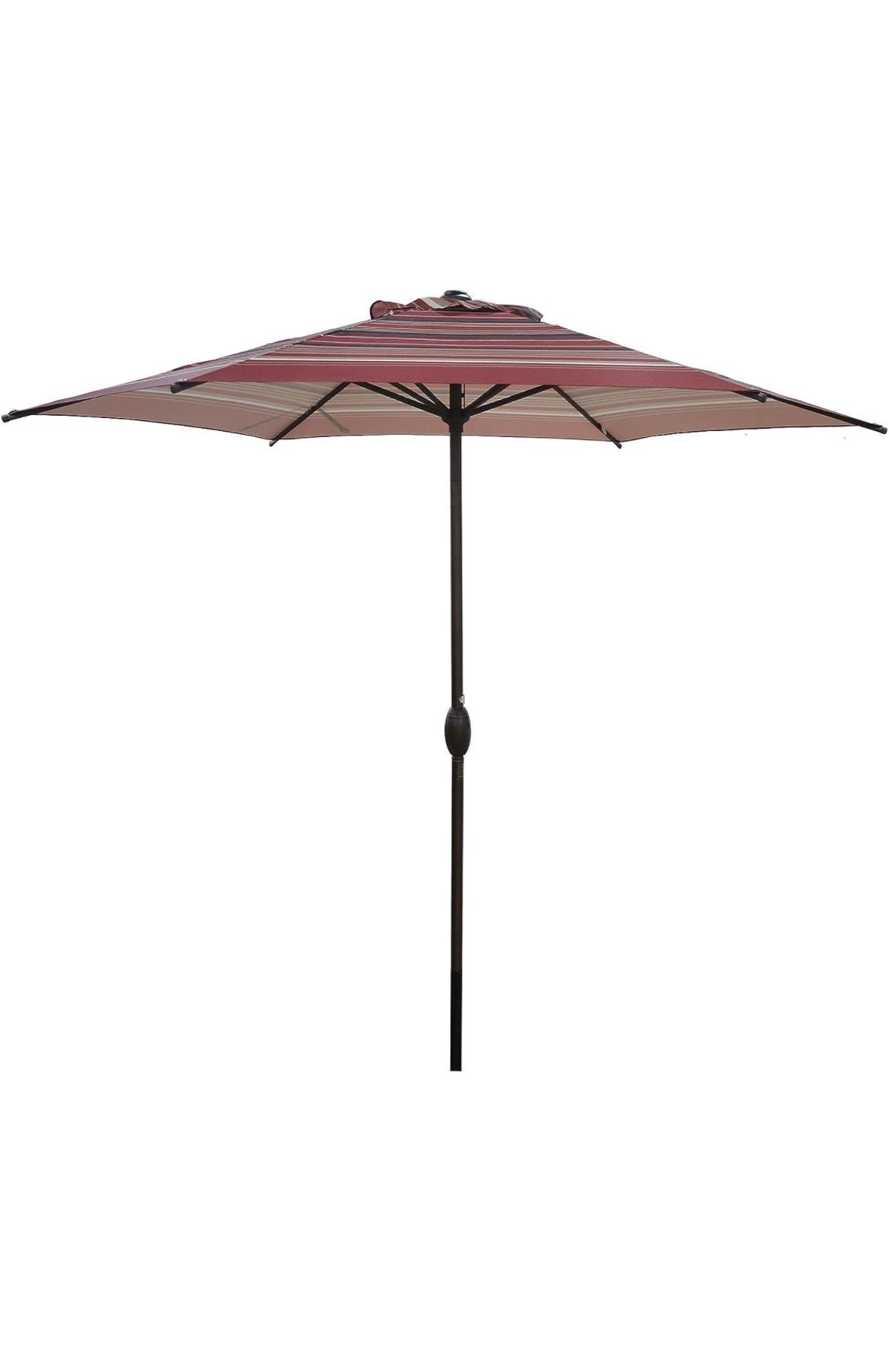 9ft Patio Umbrella/Table Umbrella w/Auto Tilt and Crank, 8 Sturdy Steel Ribs - New In Box