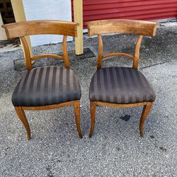 Antique Beidermeier 19th Century Chairs Need Repair $75