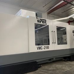 2007 MIGHTY VIPER 2100 VERTICAL MACHINING CENTER + 50 TAPER GEARED HEAD