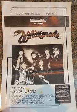 Whitesnake Handbill Poster