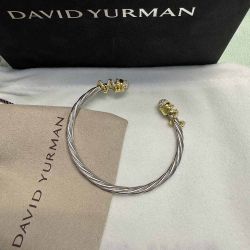 David Yurman Gold Domed and Helena Bracelet 