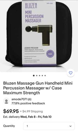 Brand New Bluzen Mini Percussion Massager Thumbnail