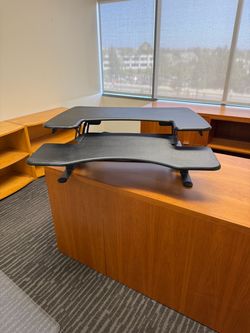 Standing Desk and office supplies