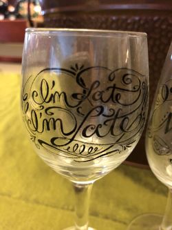 Alice in Wonderland aperitif glass set - 3