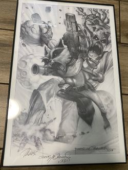 Rocket The Racoon and Groot Commisioned Art - Signed by Rags Morales (OBO)