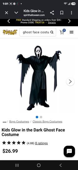 Ghost Face Kids Costume