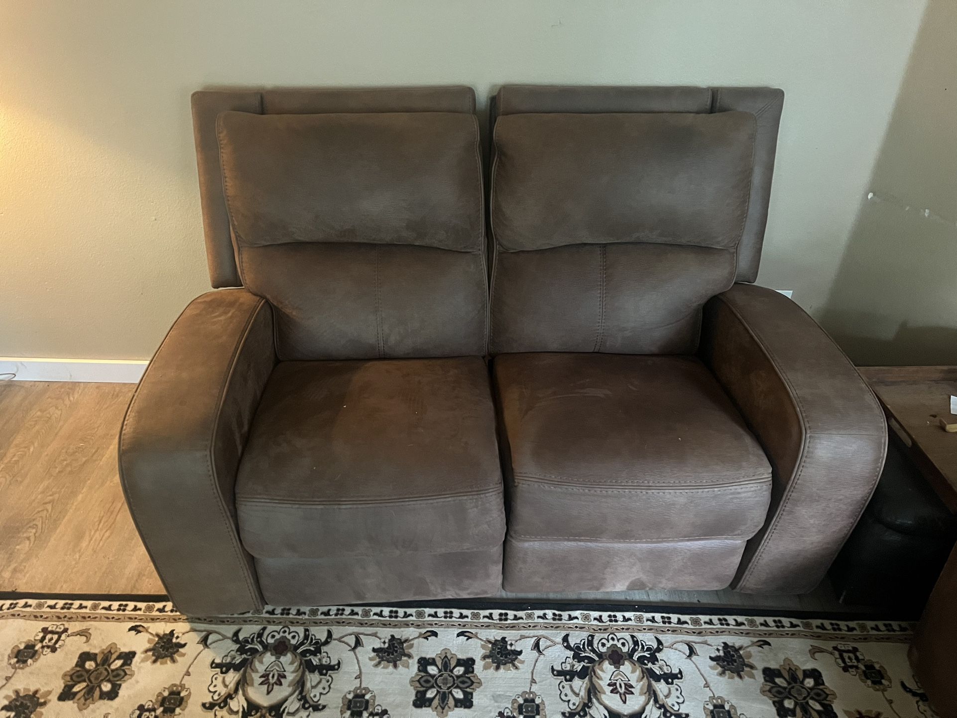 2 Leather Reclining Couches