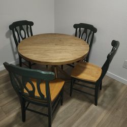 Solid Wood Table And Chairs