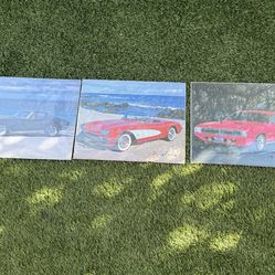 Classic car wall pictures