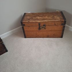 Old wooden storage chest