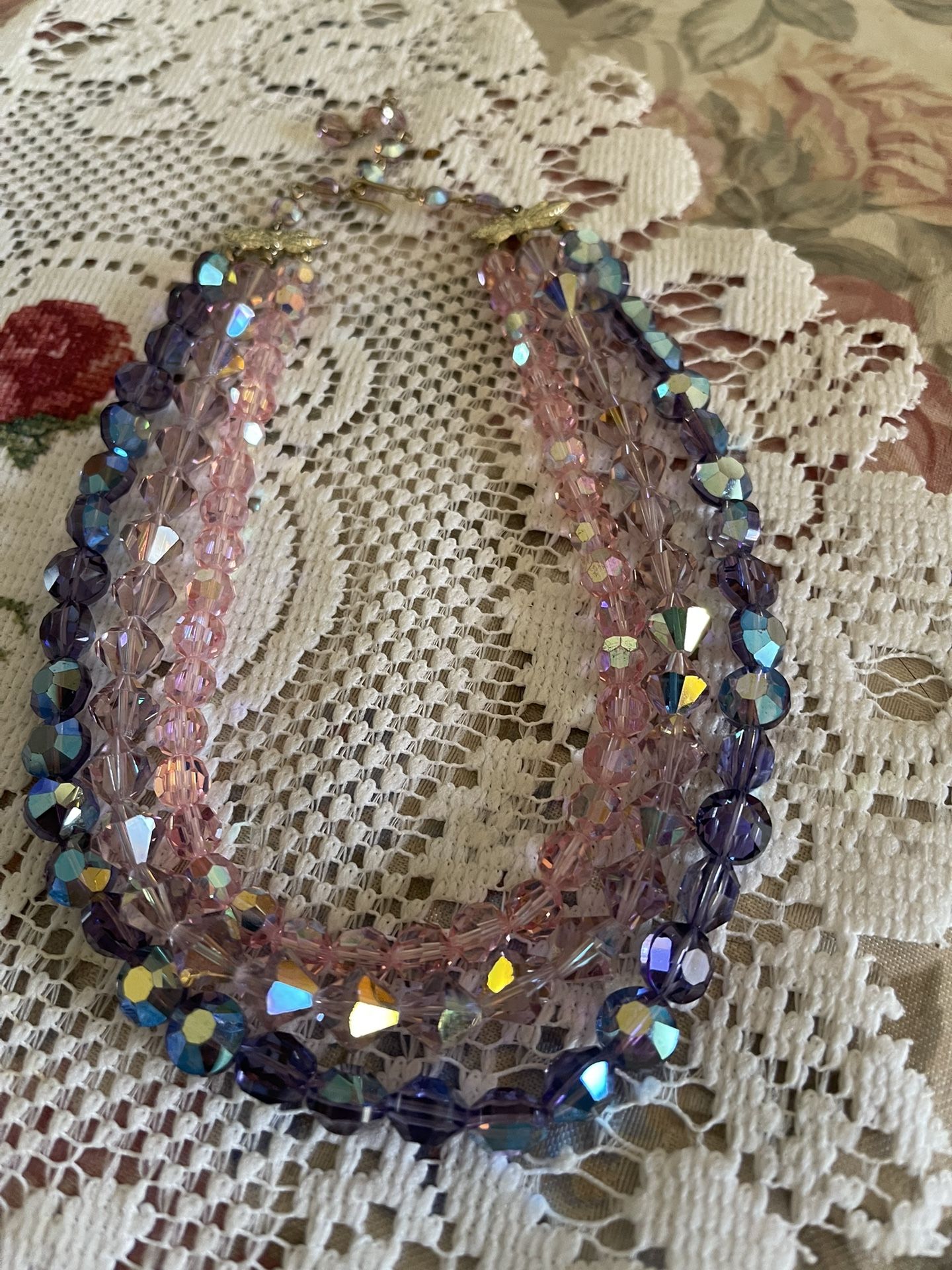 Three Tier Crystal Choker