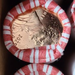 Box Of 2025 Uncirculated Pennies 25 Rolls Sealed