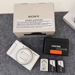 Sony ZV-1 II camera white like new w/ extras