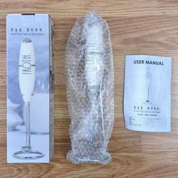 NEW IN BOX Rae Dunn FROTH Electric Milk Frother White