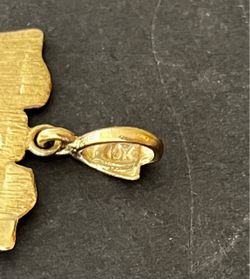 10K Solid Gold Dale Earnhardt NASCAR Checkered Flag Pendant