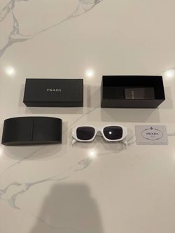 White designer sunglasses