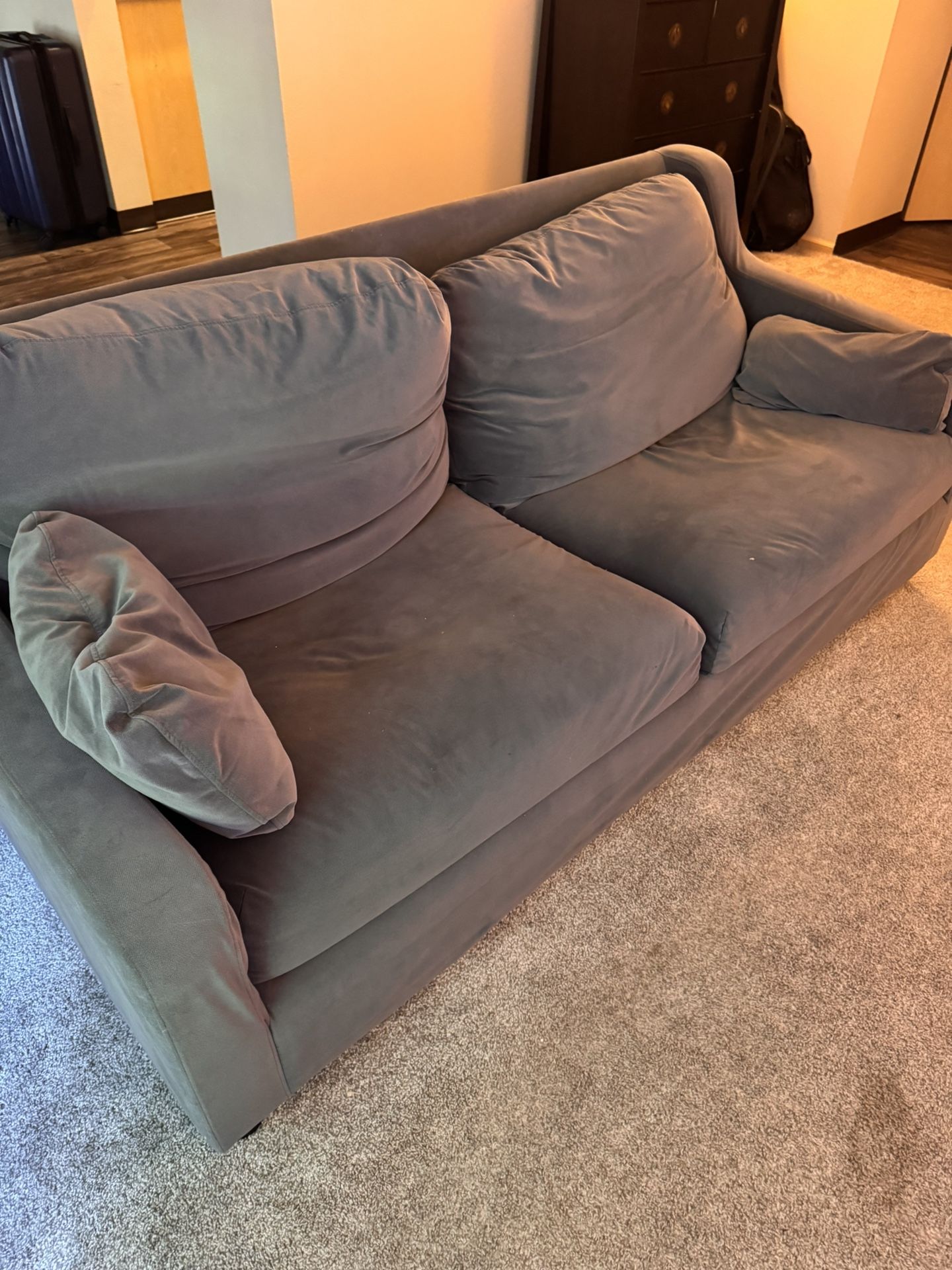 IKEA 3-Seater Sofa – Dark Gray 